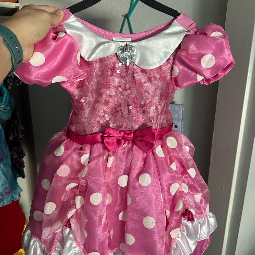 Disney Pink Polka Dot Dance Costume
